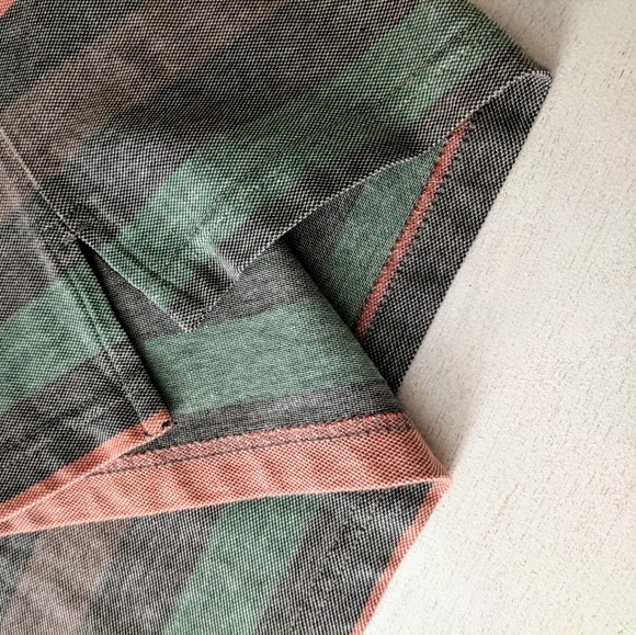 Izod Multicolored Striped Rainbow Polo Size XL - Picture 4 of 8